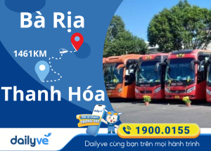 Vé xe từ Bà Rịa đi Thanh Hóa