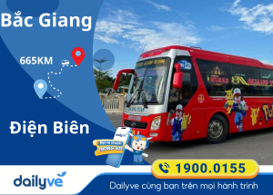 Vé xe từ Bắc Giang đi Điện Biên