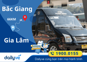 Vé xe từ Bắc Giang đi Gia Lâm
