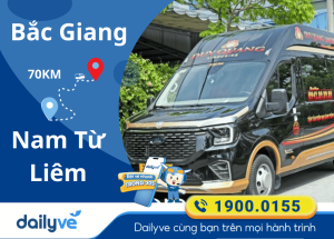 Vé xe từ Bắc Giang đi Nam Từ Liêm