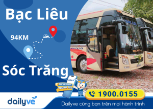 Vé xe từ Bạc Liêu đi Sóc Trăng