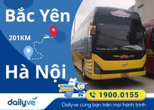 Vé xe từ Bắc Yên đi Hà Nội