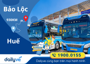 Vé xe từ Bảo Lộc đi Huế