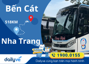 Vé xe từ Bến Cát đi Nha Trang
