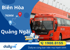 Vé xe từ Biên Hòa đi Quảng Ngãi