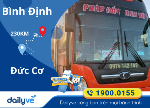 Vé xe từ Bình Định đi Đức Cơ