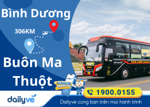 Vé xe từ Bình Dương đi Buôn Ma Thuột