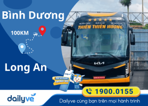 Vé xe từ Bình Dương đi Long An