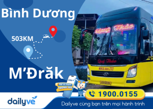 Vé xe từ Bình Dương đi M'Đrăk