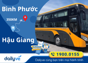 Vé xe từ Bình Phước đi Hậu Giang