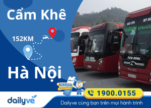 Vé xe từ Cẩm Khê đi Hà Nội