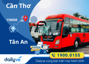 Vé xe từ Cần Thơ đi Tân An