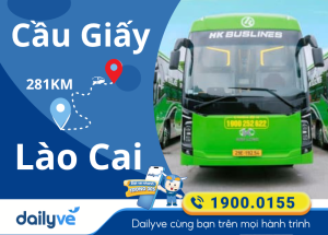 Vé xe từ Cầu Giấy đi Lào Cai