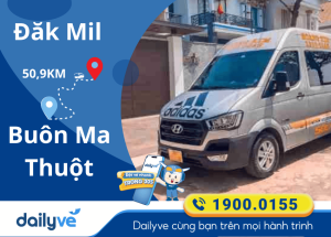 Vé xe từ Đăk Mil đi Buôn Ma Thuột