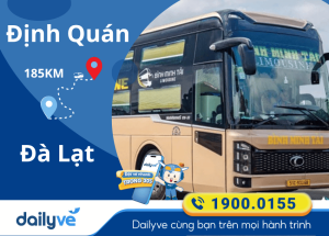 Vé xe từ Định Quán đi Đà Lạt