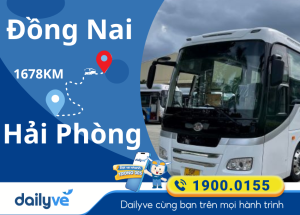 Vé xe từ Đồng Nai đi Hải Phòng