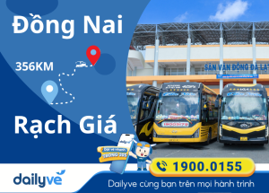 Vé xe từ Đồng Nai đi Rạch Giá
