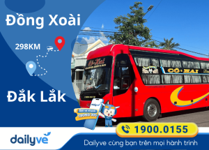 Vé xe từ Đồng Xoài đi Đắk Lắk