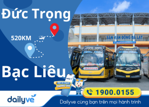 Vé xe từ Đức Trọng đi Bạc Liêu