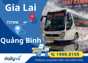 Vé xe từ Gia Lai đi Quảng Bình