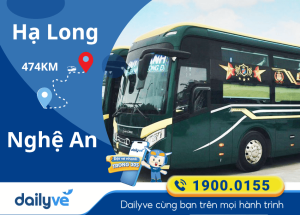 Vé xe từ Hạ Long đi Nghệ An