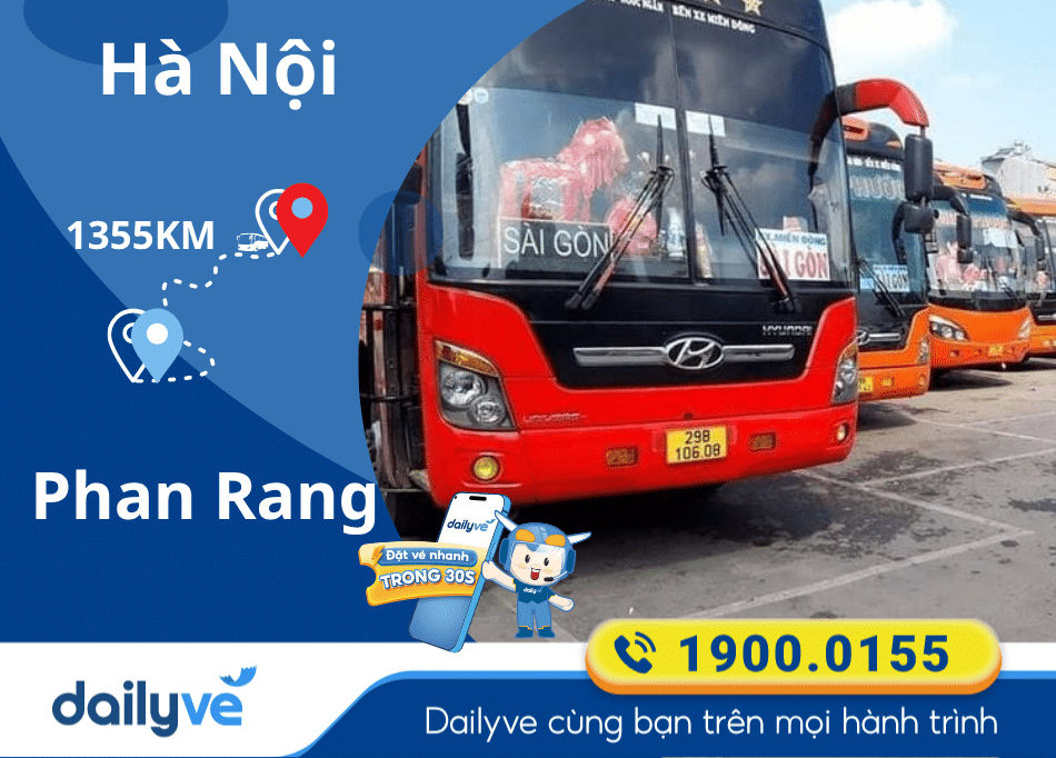 Ve Rang Đặt vé xe từ Hà Nội đi Phan Rang tại Dailyve chỉ từ 950k