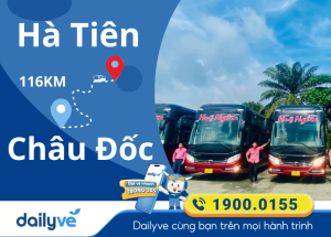 Vé xe từ Hà Tiên đi Châu Đốc