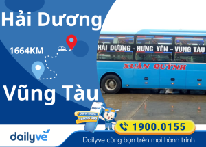 Vé xe từ Hải Dương đi Vũng Tàu