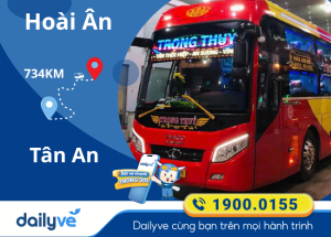 Vé xe từ Hoài Ân đi Tân An
