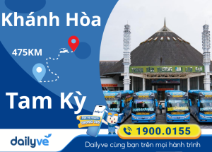 Vé xe từ Khánh Hòa đi Tam Kỳ