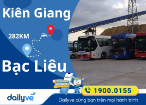 Vé xe từ Kiên Giang đi Bạc Liêu