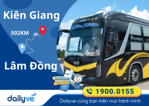 Vé xe từ Kiên Giang đi Lâm Đồng