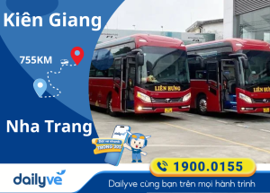 Vé xe từ Kiên Giang đi Nha Trang