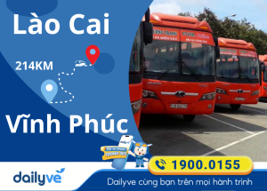 Vé xe từ Lào Cai đi Vĩnh Phúc