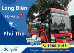Vé xe từ Long Biên đi Phú Thọ