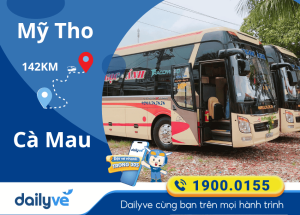 Vé xe từ Mỹ Tho đi Cà Mau