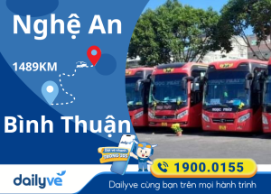 Vé xe từ Nghệ An đi Bình Thuận
