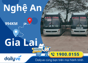 Vé xe từ Nghệ An đi Gia Lai