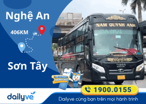 Vé xe từ Nghệ An đi Sơn Tây