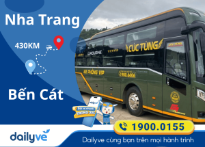 Vé xe từ Nha Trang đi Bến Cát