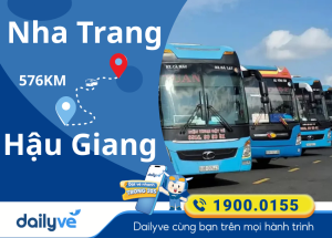 Vé xe từ Nha Trang đi Hậu Giang
