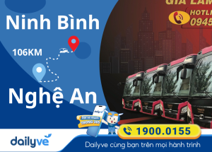 Vé xe từ Ninh Bình đi Nghệ An