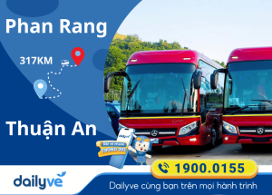 Vé xe từ Phan Rang đi Thuận An