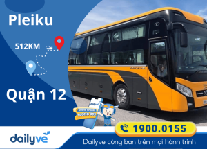 Vé xe từ Pleiku đi Quận 12
