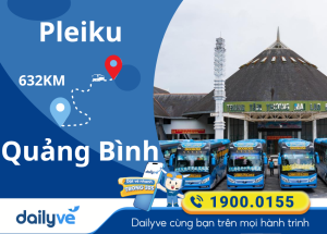 Vé xe từ Pleiku đi Quảng Bình