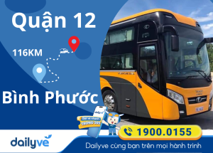 Vé xe từ Quận 12 đi Bình Phước