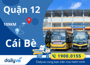 Vé xe từ Quận 12 đi Cái Bè