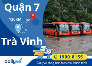 Vé xe từ Quận 7 đi Trà Vinh