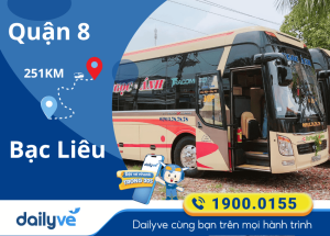 Vé xe từ Quận 8 đi Bạc Liêu