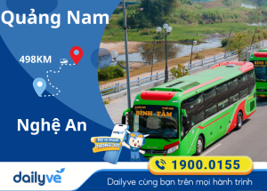 Vé xe từ Quảng Nam đi Nghệ An